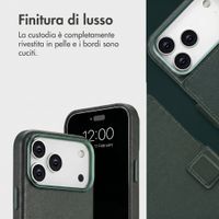 Accezz Cover in pelle 2 in 1 con MagSafe Apple iPhone 18 Pro Max / 17 Pro Max - Cedar Green