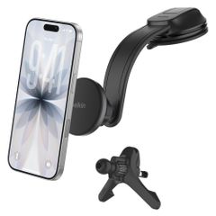 Belkin Supporto Telefono Magnetico Qi2 - Caricabatterie Auto con Adattatore 27W - Cruscotto / Griglia di ventilazione