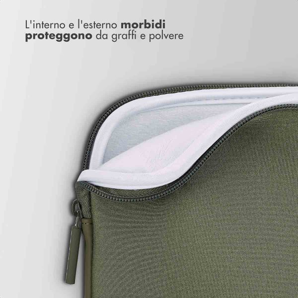 Accezz Cover per laptop 13-14 pollici - Laptopsleeve - Verde