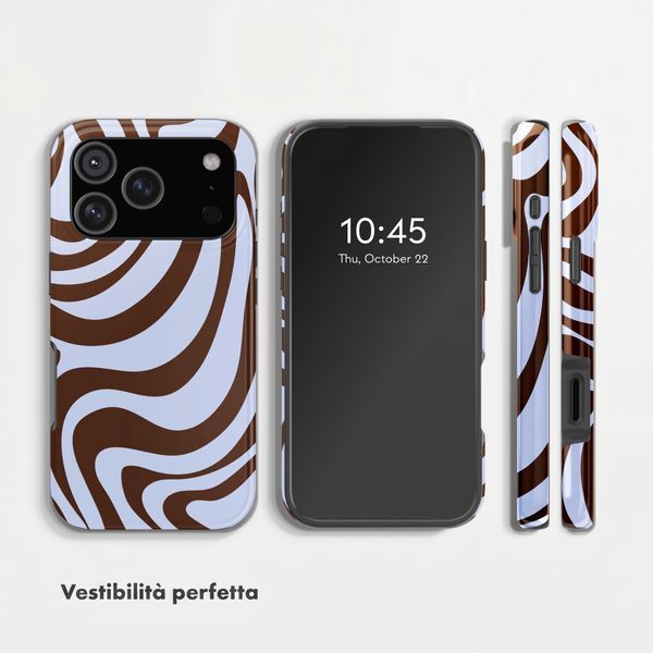 Selencia Cover posteriore Vivid con MagSafe Apple iPhone 17 Pro - Dream Swirl Chocolate