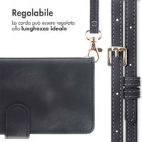 imoshion Cover a libro con Cordino Apple iPhone 16 - Nero