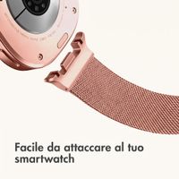 imoshion Cinturino milanese magnetico Samsung Galaxy Watch 9 (40/44mm) / Watch 8 (40/44mm) / Classic (46mm) - Rose Gold