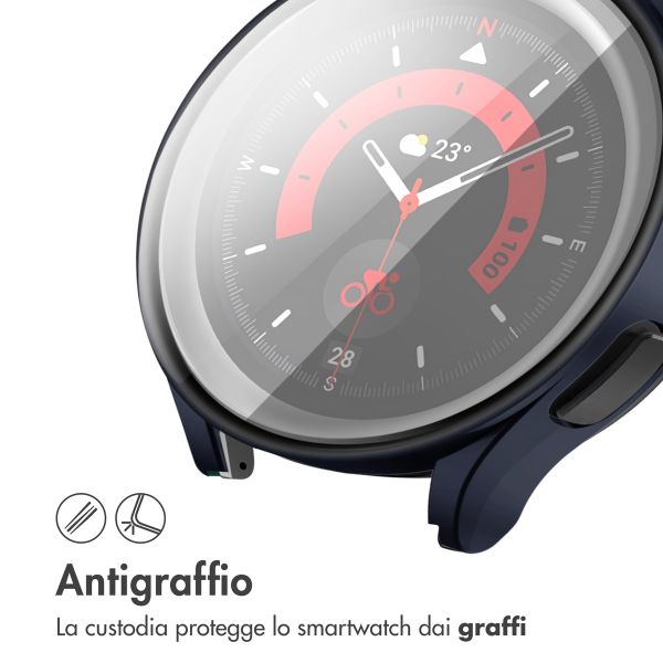 imoshion Cover rigida integrale Samsung Galaxy Watch 4 - 40 mm - Blu scuro