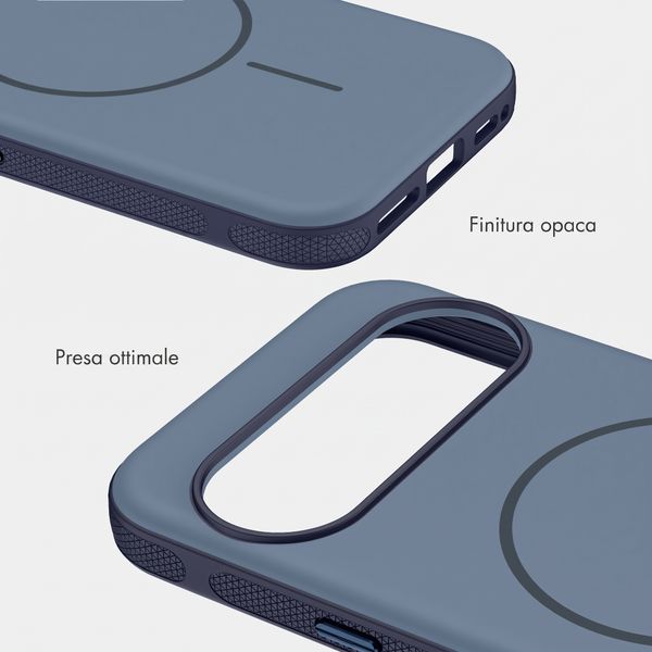 imoshion Cover posteriore Color con Thin MagSafe Ring Google Pixel 11 / 11 Pro / 10 / 10 Pro - Blu scuro
