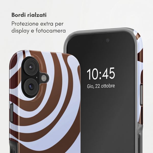 Selencia Cover posteriore Vivid con MagSafe Apple iPhone 17 - Dream Swirl Chocolate
