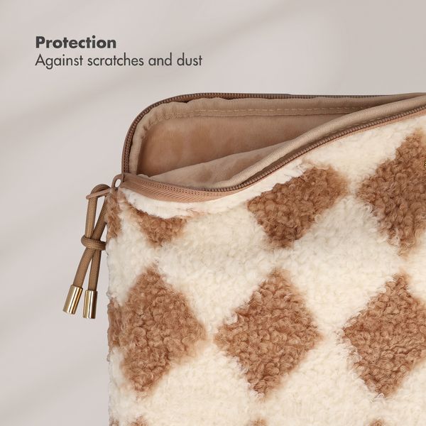 Selencia Cover laptop teddy 15-16 pollici - Checks