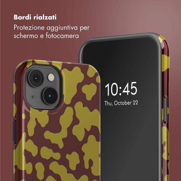 Selencia Cover posteriore Vivid con MagSafe Apple iPhone 14 - Moo'd Olive Dust