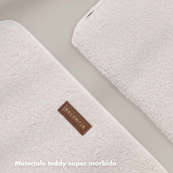 Selencia Cover Teddy per laptop 13-14 pollici - Laptopsleeve - Latte