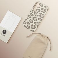Selencia Cover Sabi Stampa pantera con MagSafe Samsung Galaxy S24 - Soft Ivory