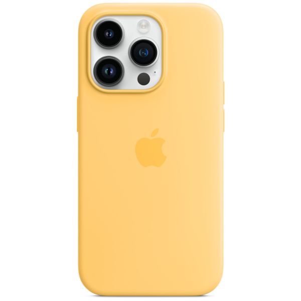 Apple Cover Posteriore in Silicone con MagSafe Apple iPhone 14 Pro - Sunglow
