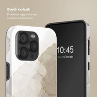 Selencia Cover posteriore Vivid con MagSafe Apple iPhone 15 Pro - Marble Light Brown