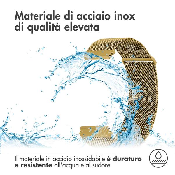 imoshion Cinturino magnetico milanese Samsung Galaxy Watch 7 40/44 mm - Oro