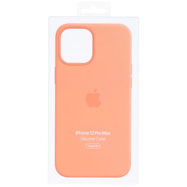 Apple Cover Posteriore in Silicone con MagSafe Apple iPhone 12 Pro Max - Kumquat