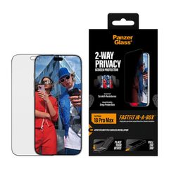 PanzerGlass Vetro temperato privacy Ultra Wide Fit FastFit in-a-box Apple iPhone 18 Pro Max