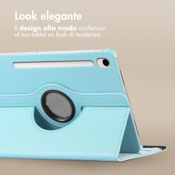 imoshion Cover Girevole a 360° Samsung Galaxy Tab S9 11.0 pollici / S10 Lite / S10 FE / S9 FE 10.9 pollici - Azzurro