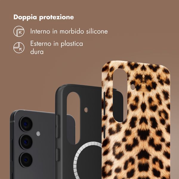 Selencia Cover posteriore Vivid con MagSafe Samsung Galaxy S24 - Wild Leo