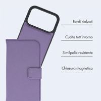 imoshion Cover a libro di lusso 2-in-1 rimovibile Apple iPhone 18 Pro / 17 Pro - Lilla