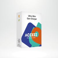 Accezz Caricabatterie GaN Ultra Slim - USB-C + USB-A - 30 W - Bianco