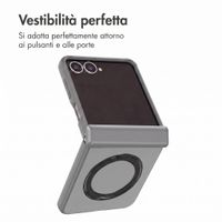 Accezz Color Backcover con MagSafe e supporto ad anello Samsung Galaxy Z Flip 8 - Grigio