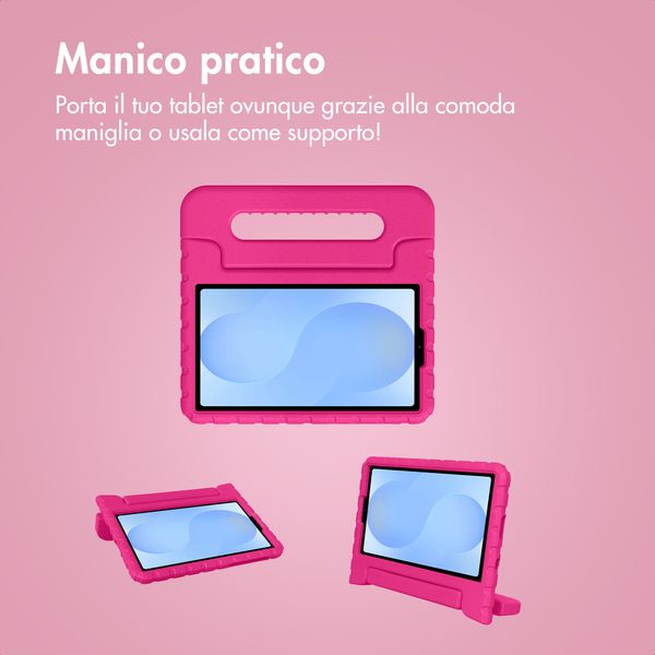 imoshion Cover Posteriore Kidsproof con Maniglia Samsung Galaxy Tab A11 / A9 8.7 pollici - Rosa