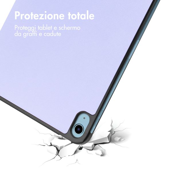 imoshion Cover a libro Trifold Apple iPad 11 (2025) 11 pollici A16 / iPad 10 (2022) 10.9 pollici - Lilla
