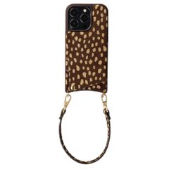 Selencia Nova cover posteriore in vera pelle con portacarte Apple iPhone 14 Pro - Fawn Chic