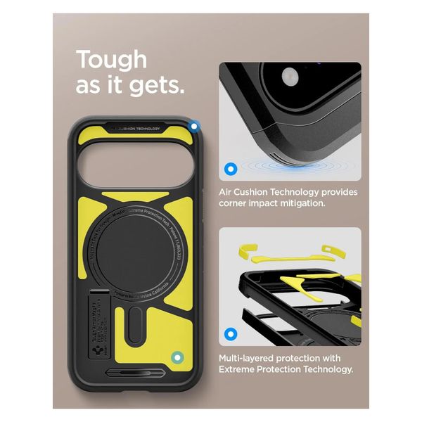 Spigen Cover Posteriore Corazzata Tough con MagSafe Google Pixel 11 - Black
