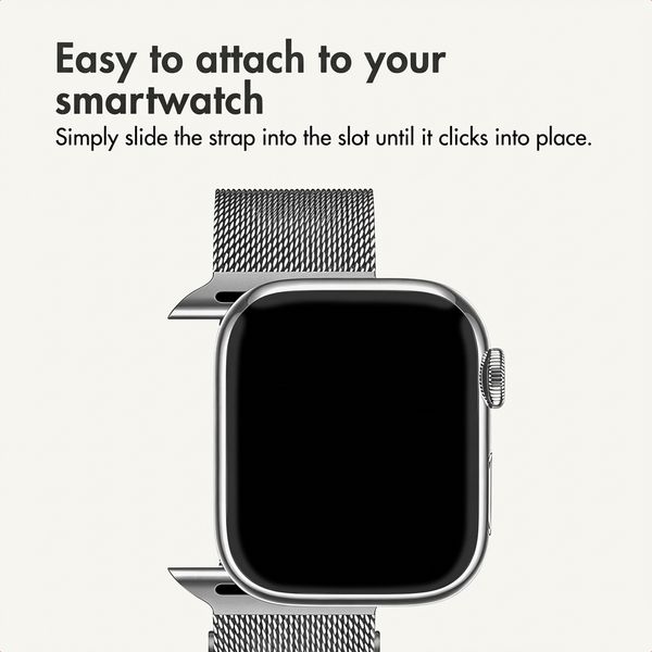 imoshion Milanees magnetisch bandje Apple Watch | 38/40/41/42 mm - Zilver