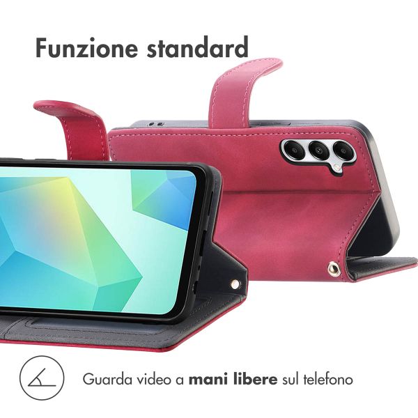 imoshion Cover a libro con Cordino Samsung Galaxy A17 (5G) / (4G) - Rosso