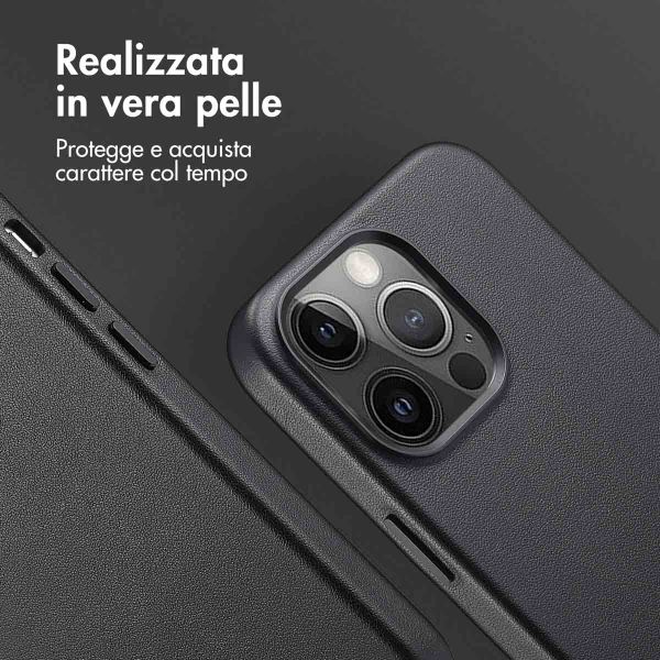 Accezz Cover in Pelle con MagSafe Apple iPhone 13 Pro - Onyx Black