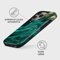 Burga Cover Posteriore Resistente Apple iPhone 16 Pro Max - Emerald Pool