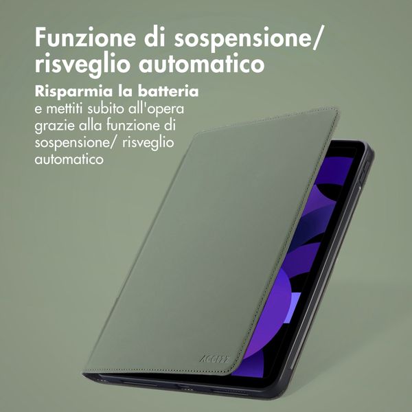 Accezz Cover Tablet Classica Apple iPad Air 11 pollici (2026) M4 / (2025) M3 / (2024) M2 / Air 5 (2022) / Air 4 (2020) - Verde