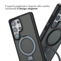 Accezz Cover con anello e supporto con MagSafe Samsung Galaxy S25 Ultra - Nero