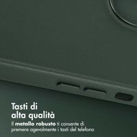 Accezz Cover in Pelle con MagSafe Apple iPhone 14 - Cedar Green