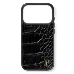 iDeal of Sweden Cover posteriore in pelle vegana MagSafe Apple iPhone 18 Pro / 17 Pro - Black Croco