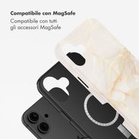 Selencia Cover posteriore Vivid con MagSafe Apple iPhone 16 - Golden Beige Marble
