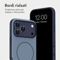 imoshion Cover posteriore Color con Thin MagSafe Ring Apple iPhone 18 Pro Max / 17 Pro Max - Blu scuro
