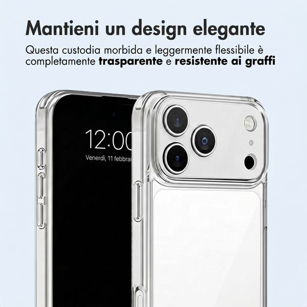 imoshion Cover posteriore protettiva Apple iPhone 18 Pro / 17 Pro - Trasparente