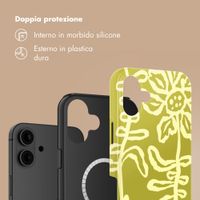 Selencia Cover posteriore Vivid con MagSafe Apple iPhone 16 - Chalky Bloom