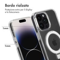 Accezz Cover con anello e supporto con MagSafe Apple iPhone 14 Pro Max - Trasparente