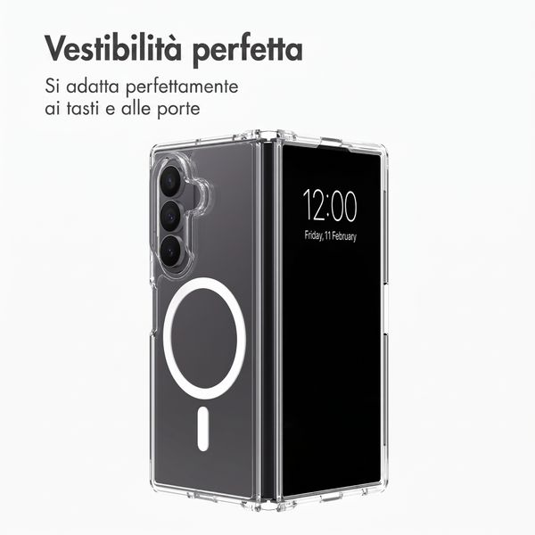 Accezz Cover posteriore Xtreme Impact con MagSafe Samsung Galaxy Z Fold 8 Ultra - Trasparente
