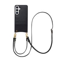Selencia Cover per telefono Nova con cordino e portacarte Samsung Galaxy S26 Plus - Nero