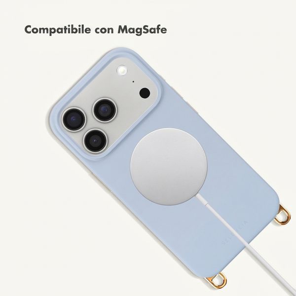 Selencia Cover posteriore Rivièra con MagSafe con ganci rimovibili Apple iPhone 18 Pro Max / 17 Pro Max - Powder Blue