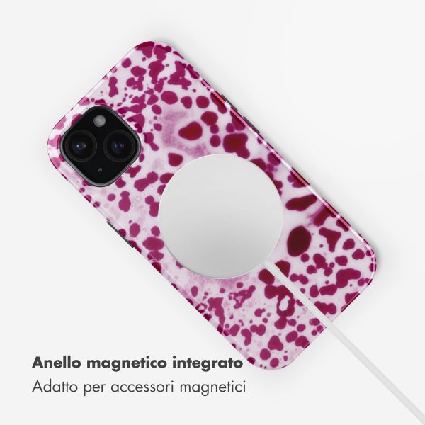 Selencia Cover posteriore Vivid con MagSafe Apple iPhone 15 - Cosmic Orchid