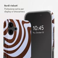 Selencia Cover Posteriore Vivid Apple iPhone 16 - Dream Swirl Chocolate
