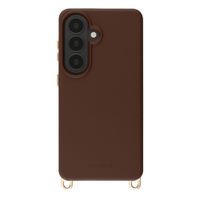 Selencia Cover posteriore Rivièra con MagSafe con ganci rimovibili Samsung Galaxy S26 - Choco Brown