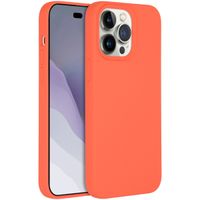 Accezz Cover in silicone liquido con MagSafe Apple iPhone 14 Pro Max - Nectarine