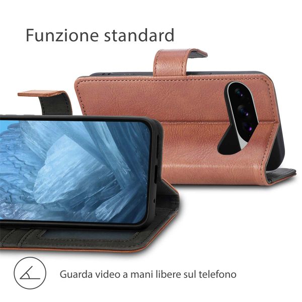 imoshion Cover a libro di Lusso Google Pixel 10 / 10 Pro - Marrone