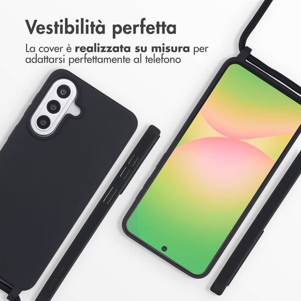 imoshion Cover in Silicone con Cordino Samsung Galaxy A57 (5G) - Nero