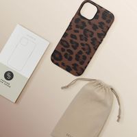 Selencia Cover Sabi Stampa pantera con MagSafe Apple iPhone 14 - Mocha Brown